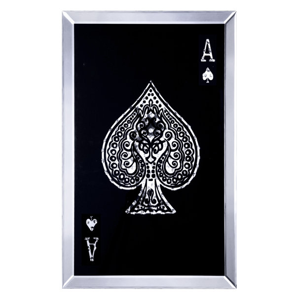 Plethoria Beret Aces Of Spades Single Picture Frame Print on Wayfair